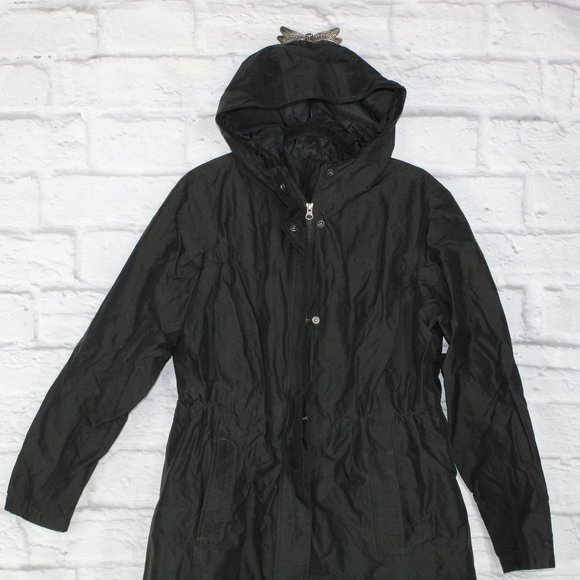 L.L. Bean Jackets & Blazers - LL BEAN H2OFF Primaloft Lined Long Coat Black Nylon Size L